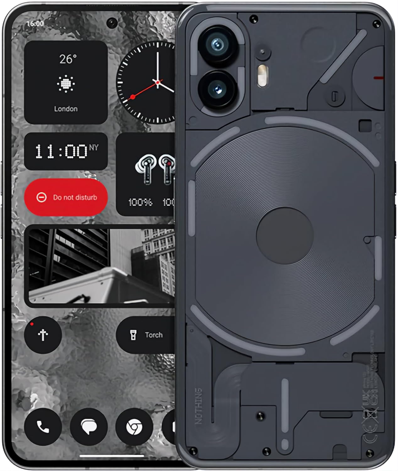 Nothing Phone (2) 5G (Grey, 12GB RAM, 256GB Storage) | 6.7″ LTPO OLED AMOLED Display | 50 MP(OIS) + 50MP | 32MP Front Cam| Qualcomm Snapdragon 8+Gen 1 | 4700 mAh Battery 45W Charging| 100% in 55 Mins
